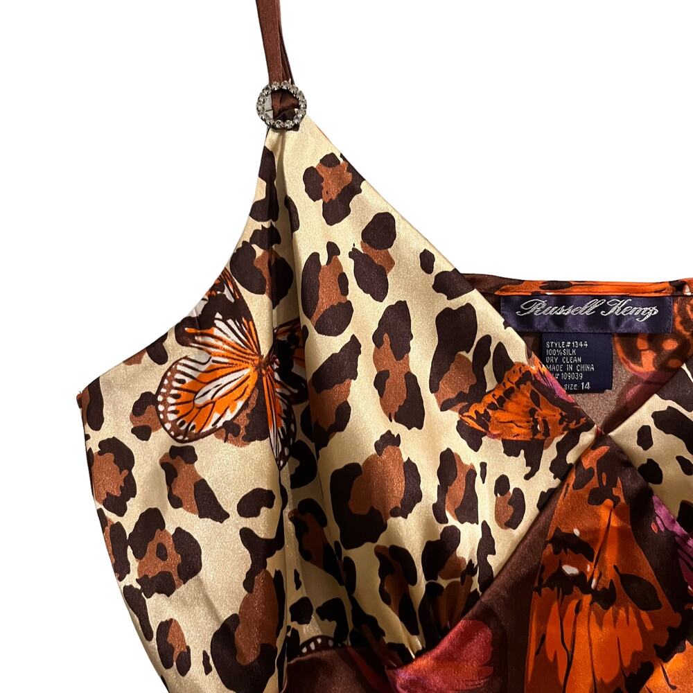 Russell Kemp Y2K Silk Mixed Print Tank L/14 - Picture 3 of 5